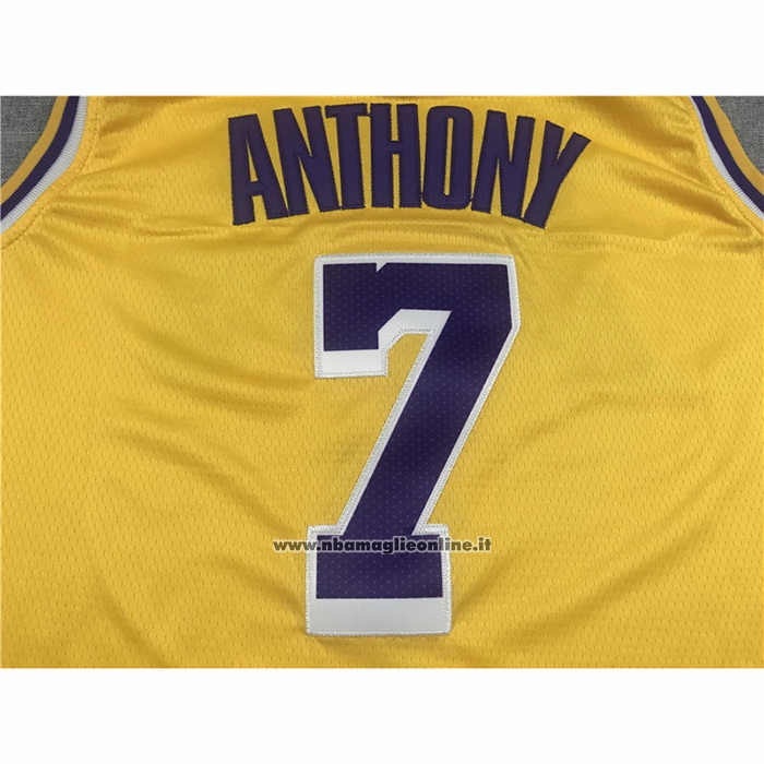 Maglia Los Angeles Lakers Carmelo Anthony #7 Icon 2020 Giallo